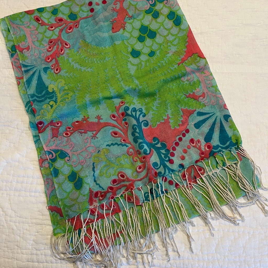 Lilly Pulitzer Silk And Cashmere Scarf